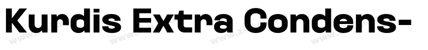 Kurdis Extra Condens字体转换